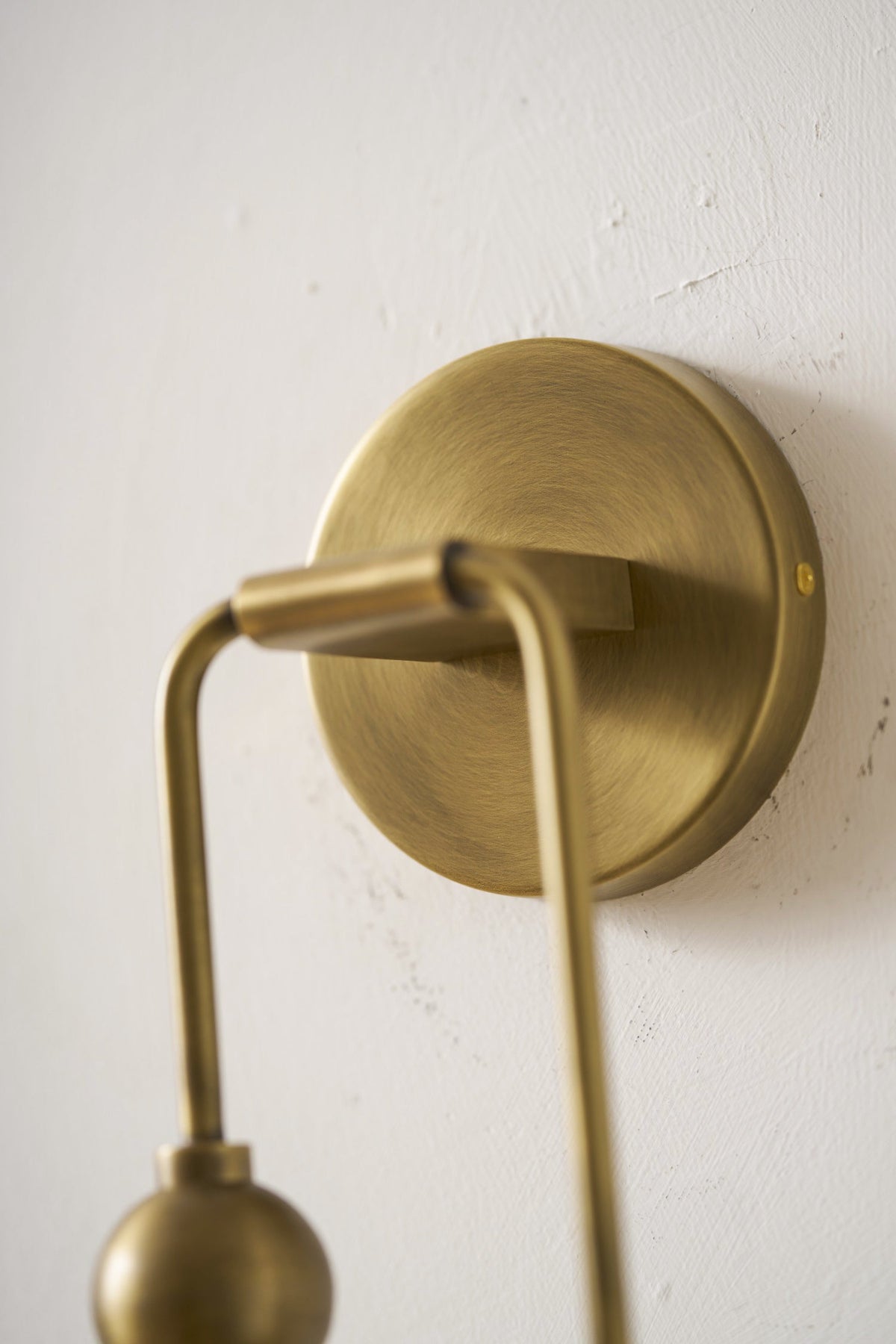 Natural Alabaster Wall Sconce with Brass Hardware | Warm Glow Bedside Light