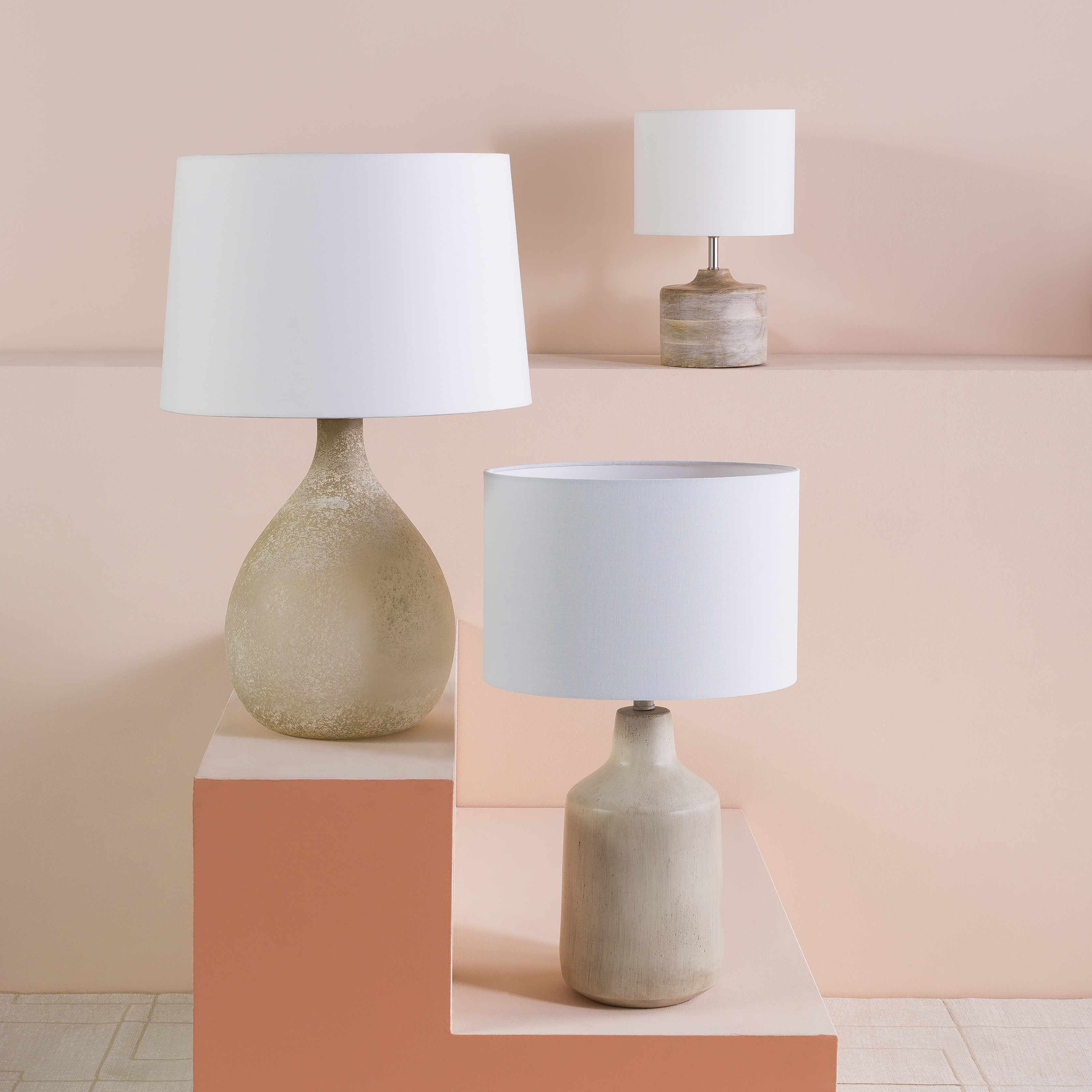 Quezon Beige Resin Table Lamp-1