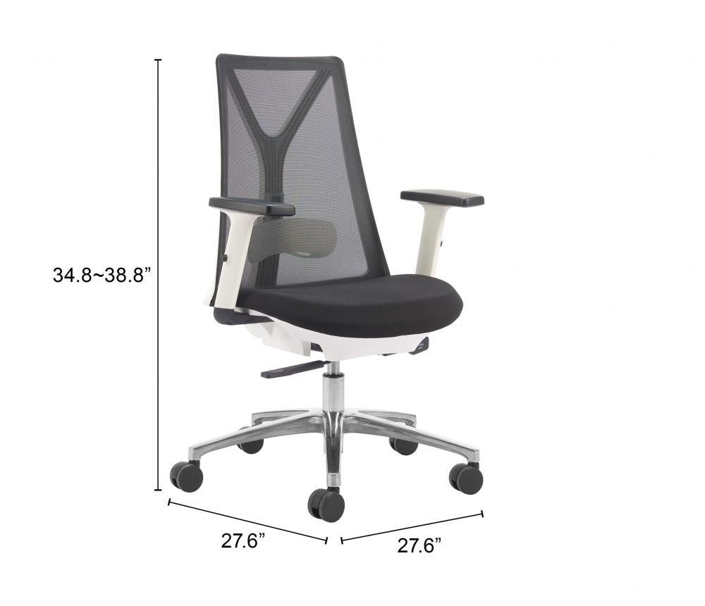 Hasso Black Mesh Fabric Office Chair