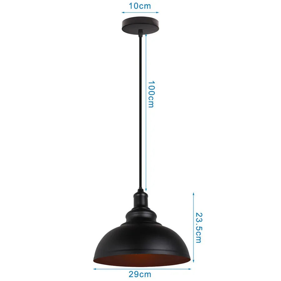 DecorBites™ Pendant Light Dome Shape Industrial