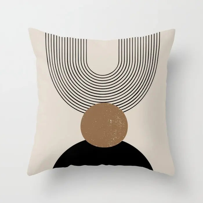 Geometric Plush Pillow Covers Various Sizes