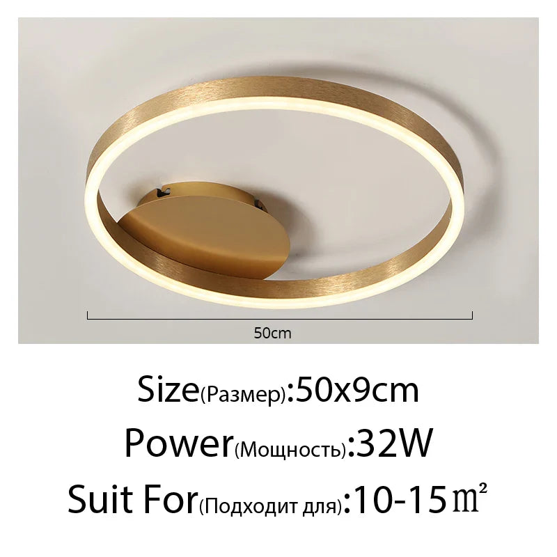 DecorBites™ Chandeliers Round Ring Ceiling Lights