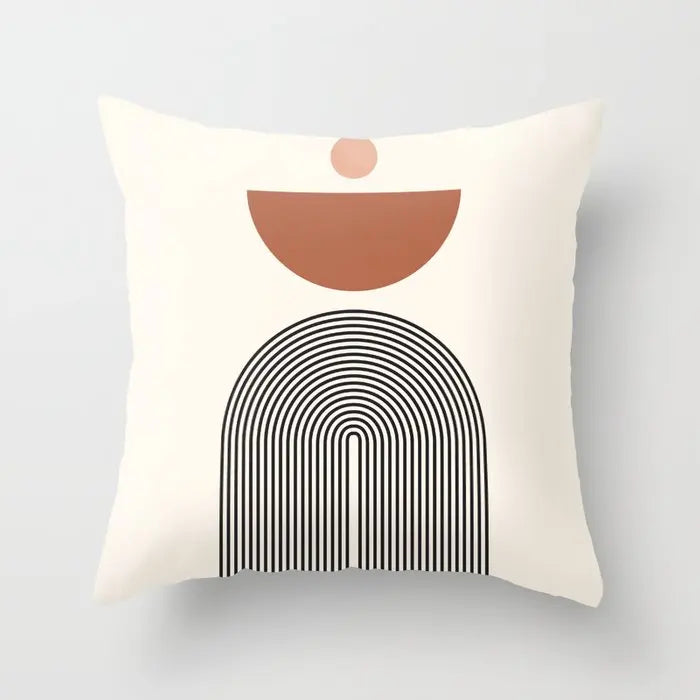 Geometric Plush Pillow Covers Various Sizes