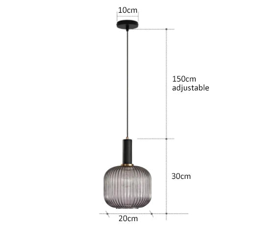 DecorBites™ Glass Pendant Lights LED Hanging