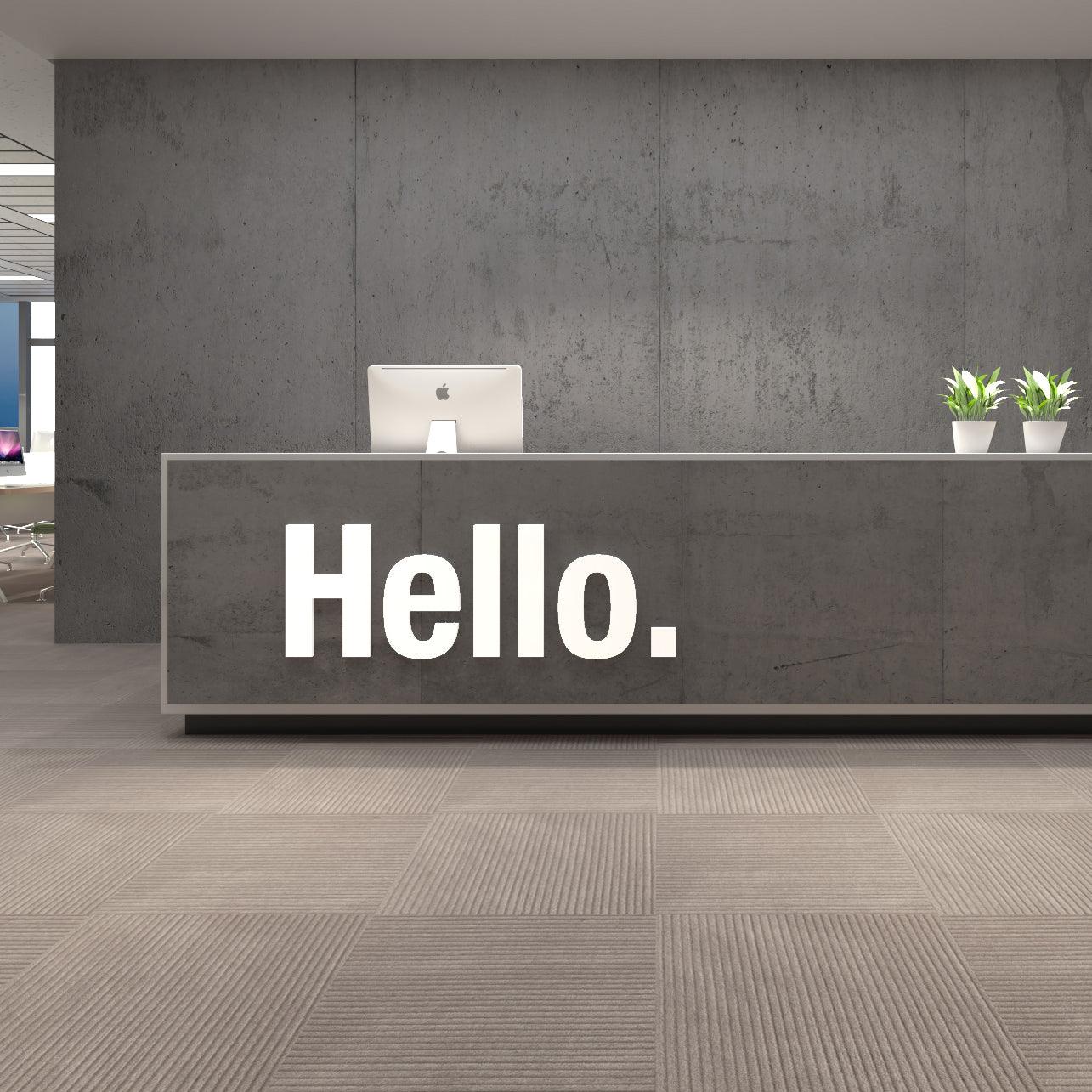 Hello Office Wall Decor 3D - PRHOMZ