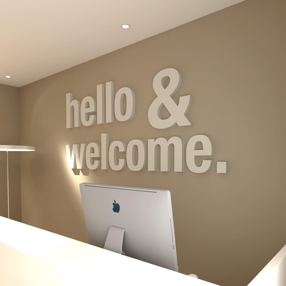Hello & Welcome Office Design 3D - PRHOMZ