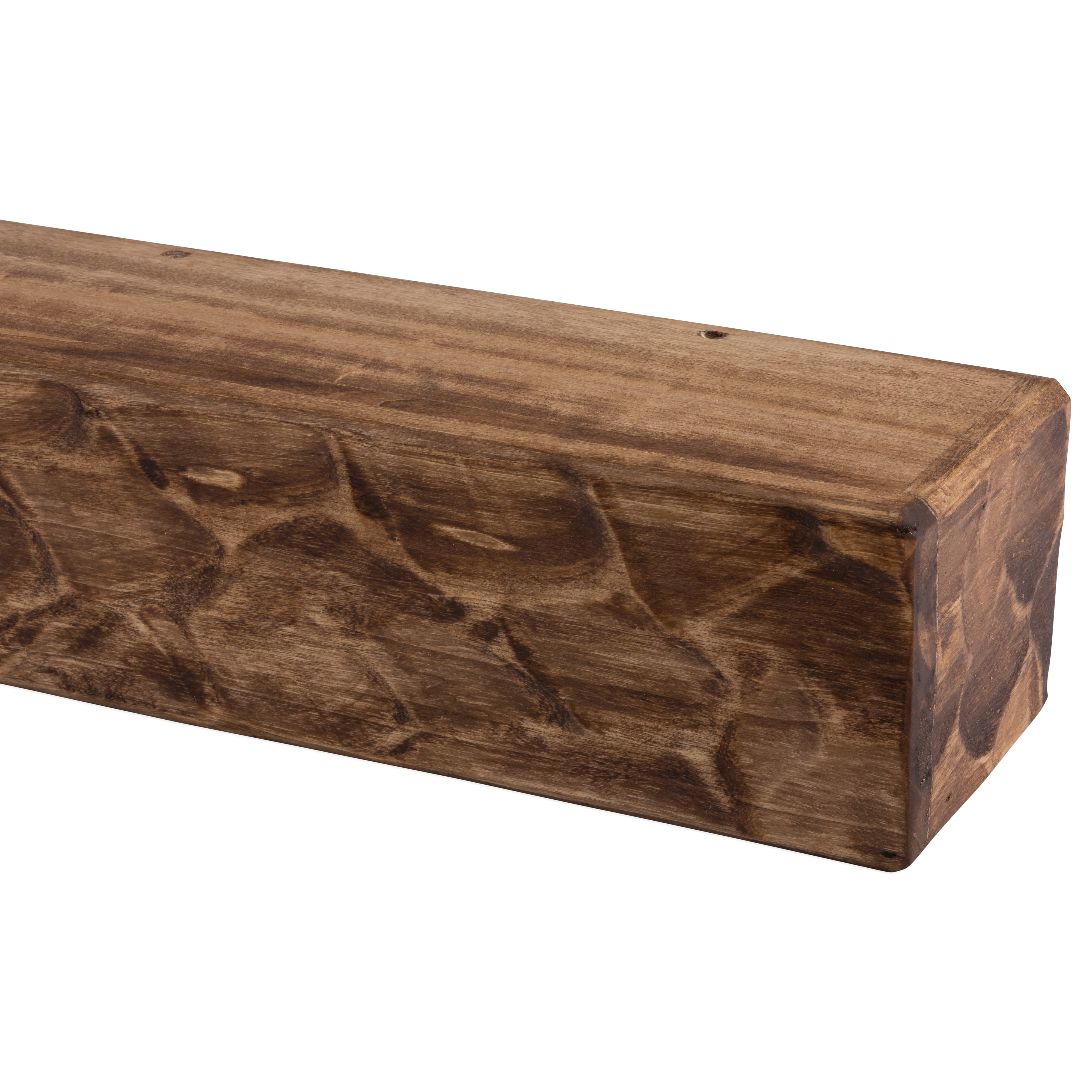 Rough Hewn Poplar Fireplace Mantel Shelf
