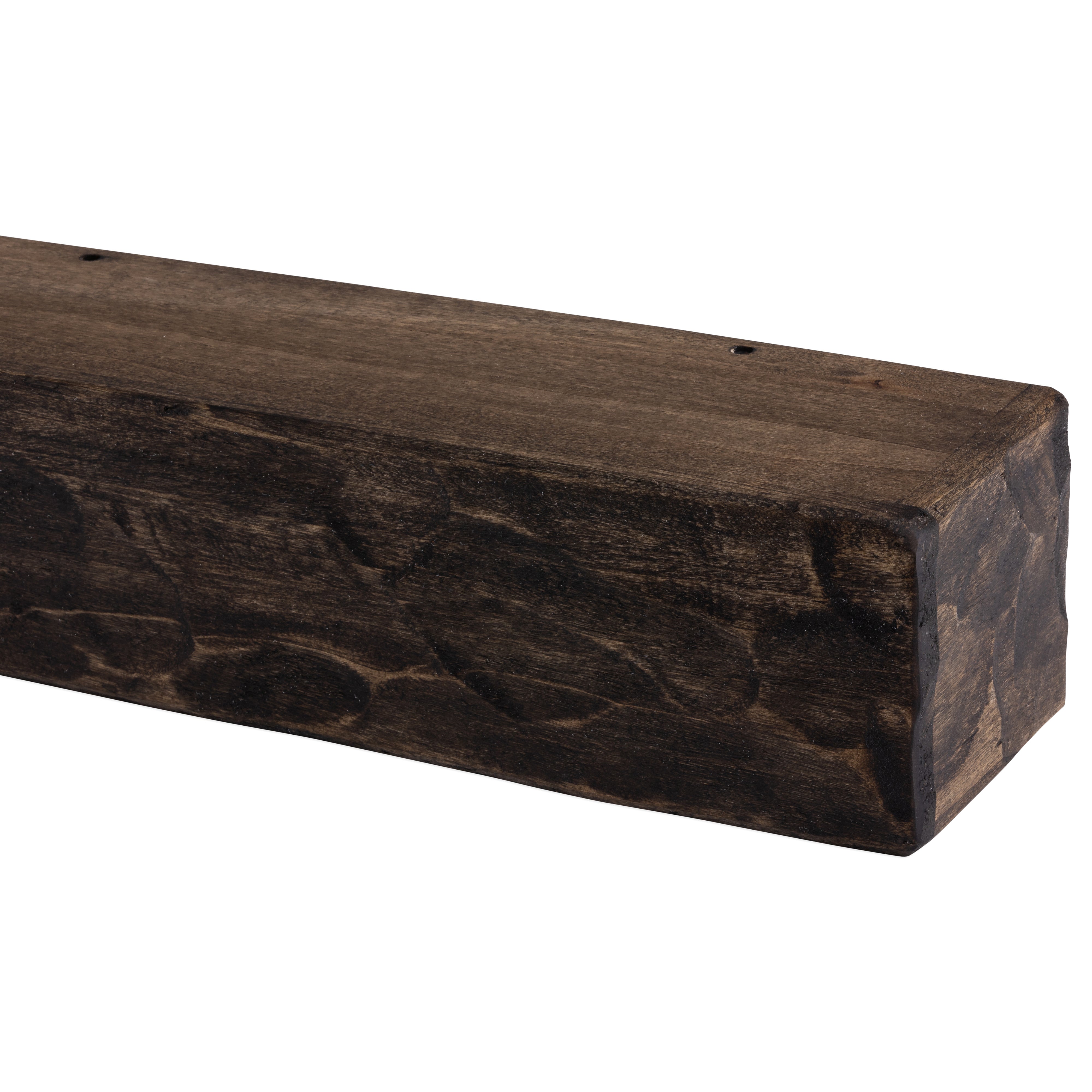 Rough Hewn Poplar Fireplace Mantel Shelf