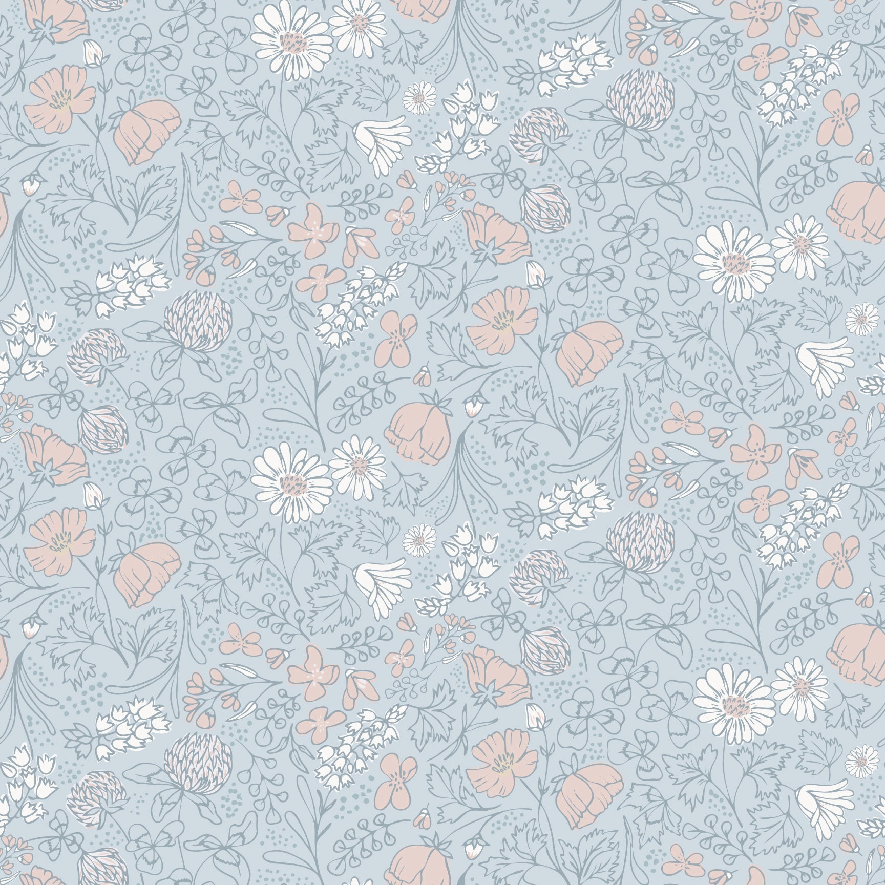 Holles Wallpaper by The Bright Leaf Design