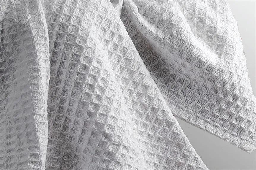 Herringbone & Honeycomb Weave Cotton Thermal Blanket 2 PK - PRHOMZ