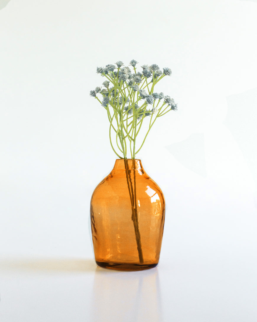 Haley Handblown Hammered Bud Vase-2