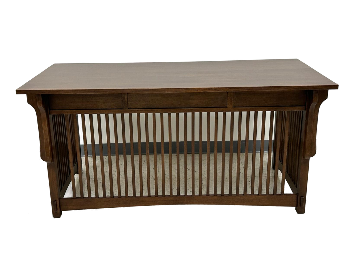 Mission Crofter 3 Drawer Library Desk - Walnut