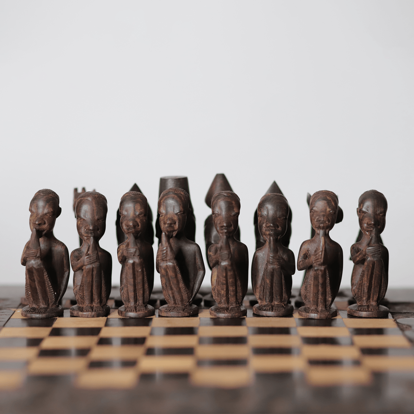 Flute Player Chess Set | Handmade in Tanzania - PRHOMZ