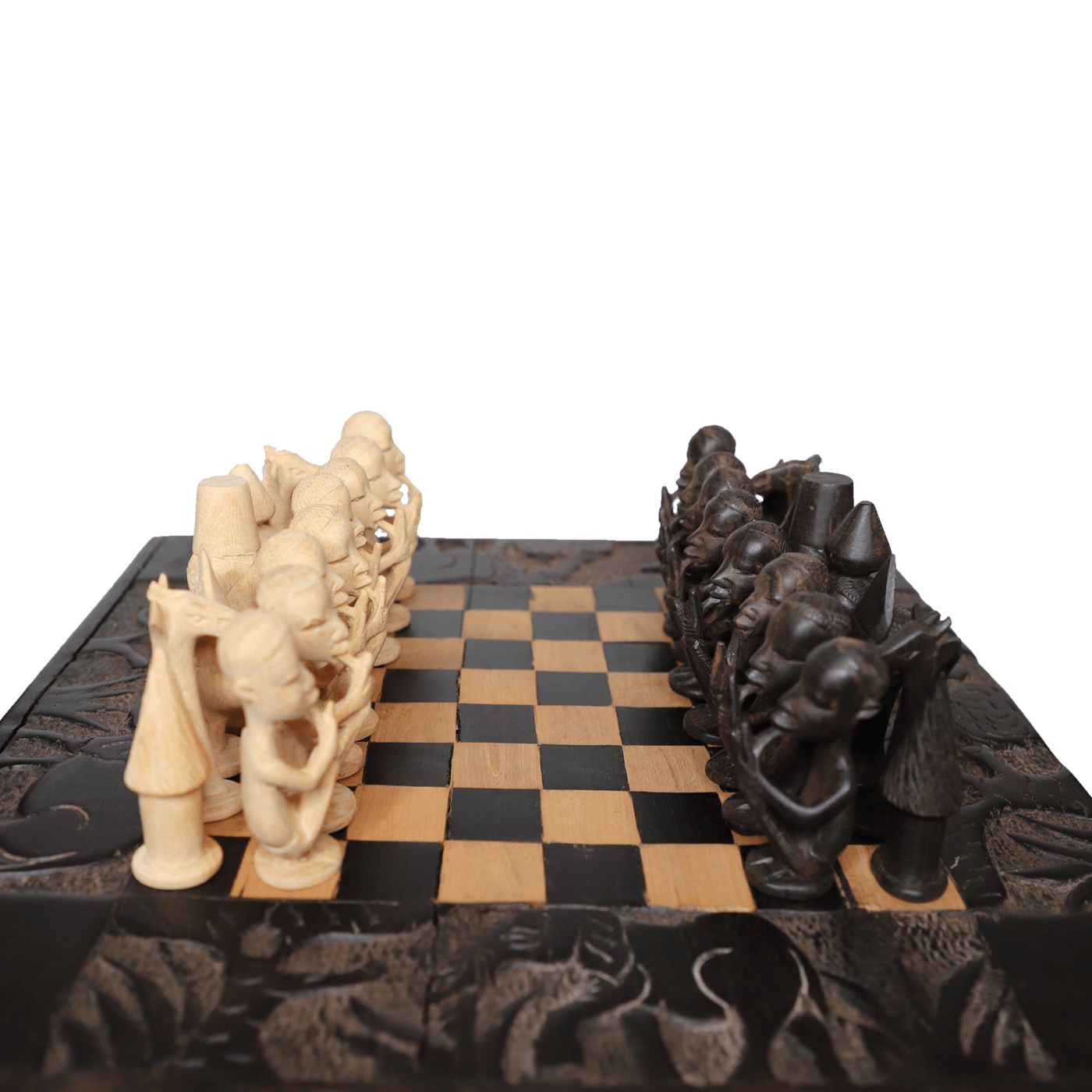 Flute Player Chess Set | Handmade in Tanzania - PRHOMZ