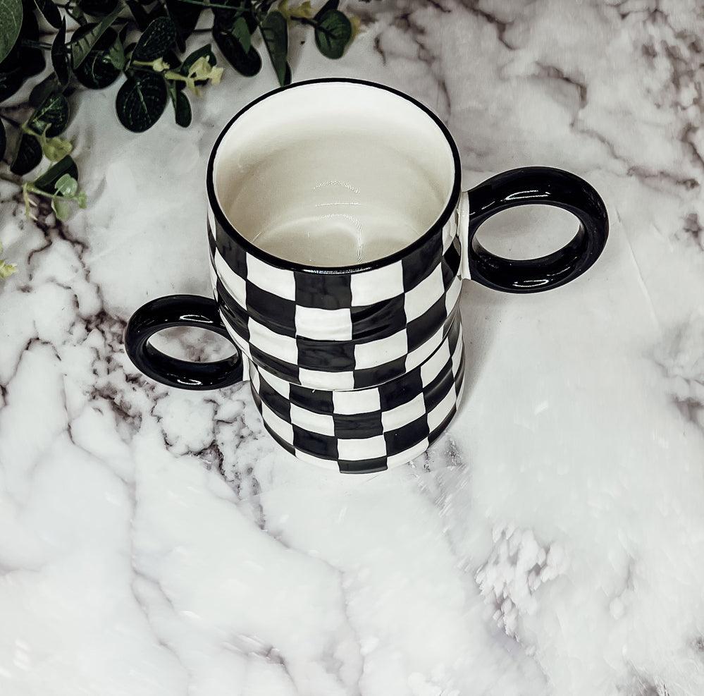 BW Checkered Mug-3