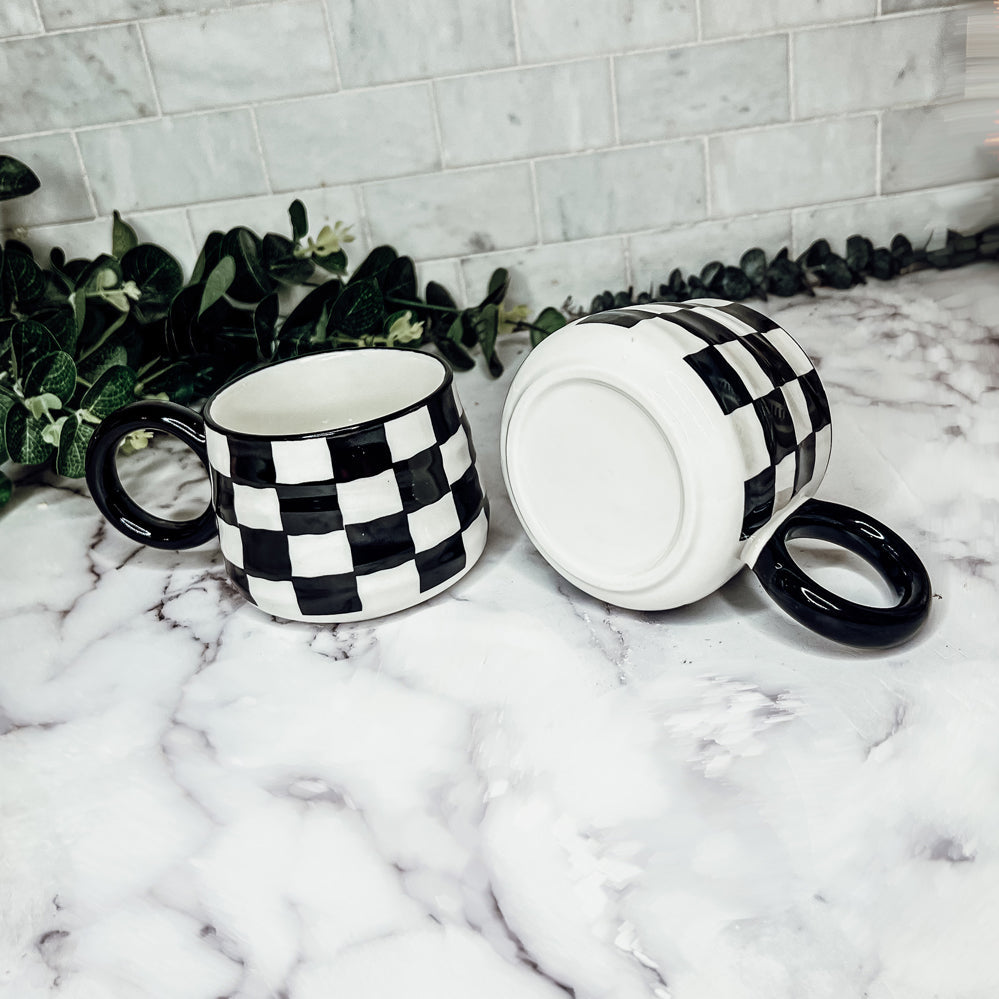 BW Checkered Mug-2