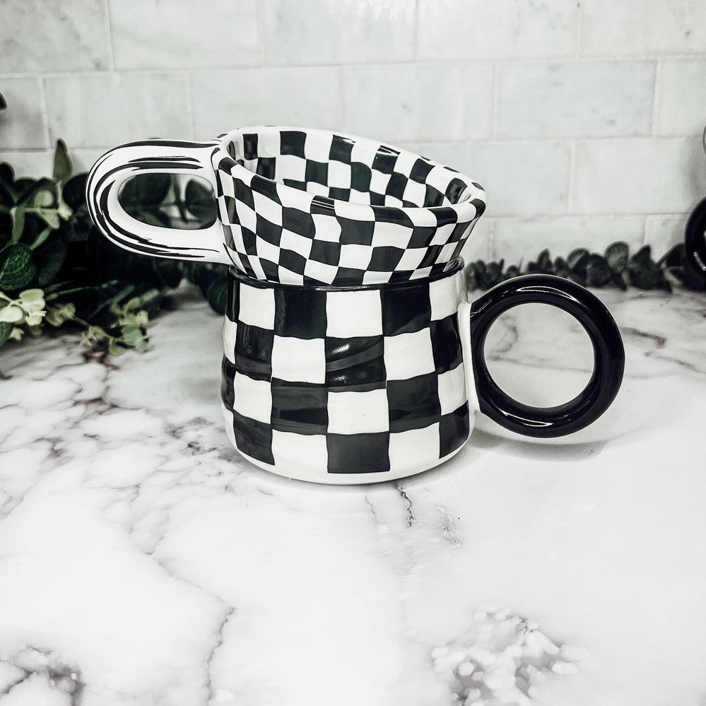 BW Checkered Mug-4