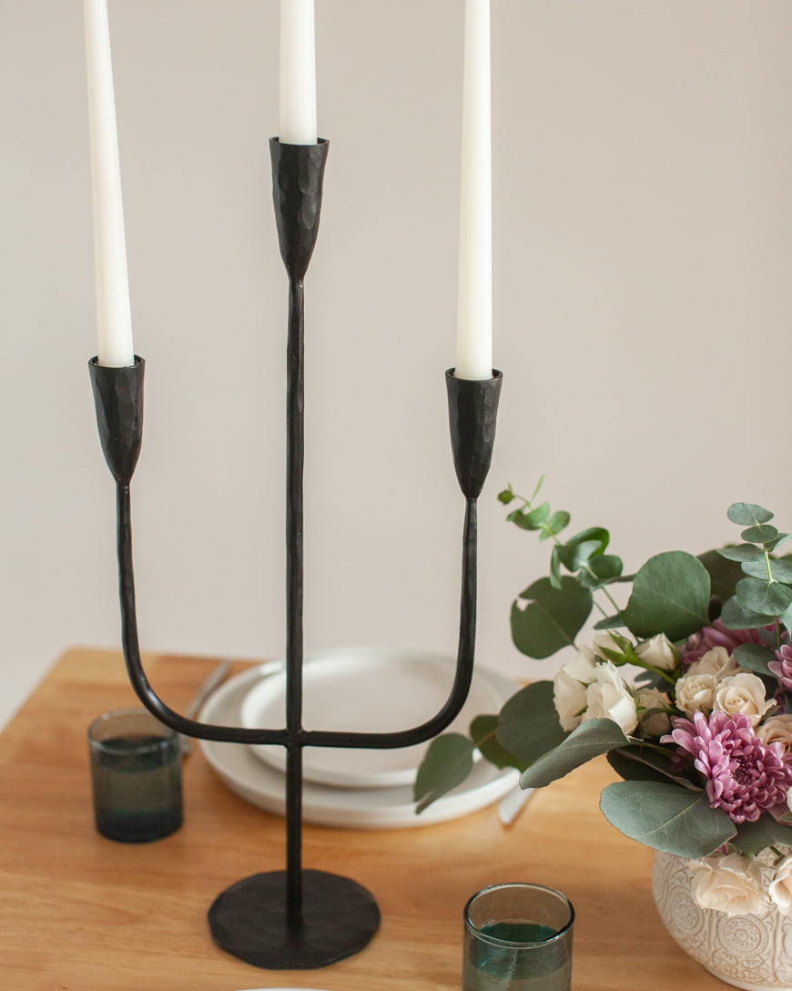 Hand-Forged Iron Candelabra-3