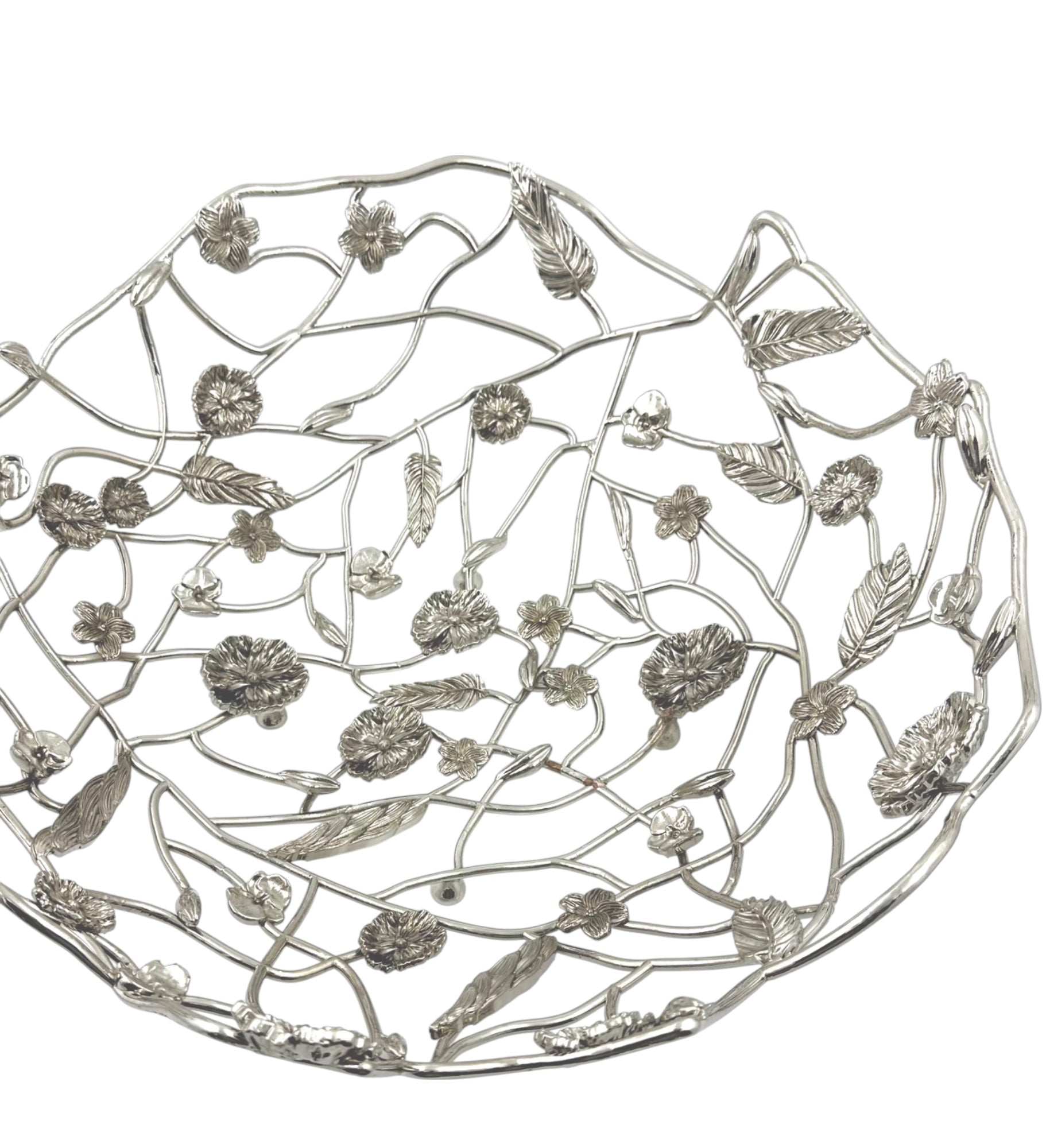 Blossom Weave - Metal Fruit Basket-4