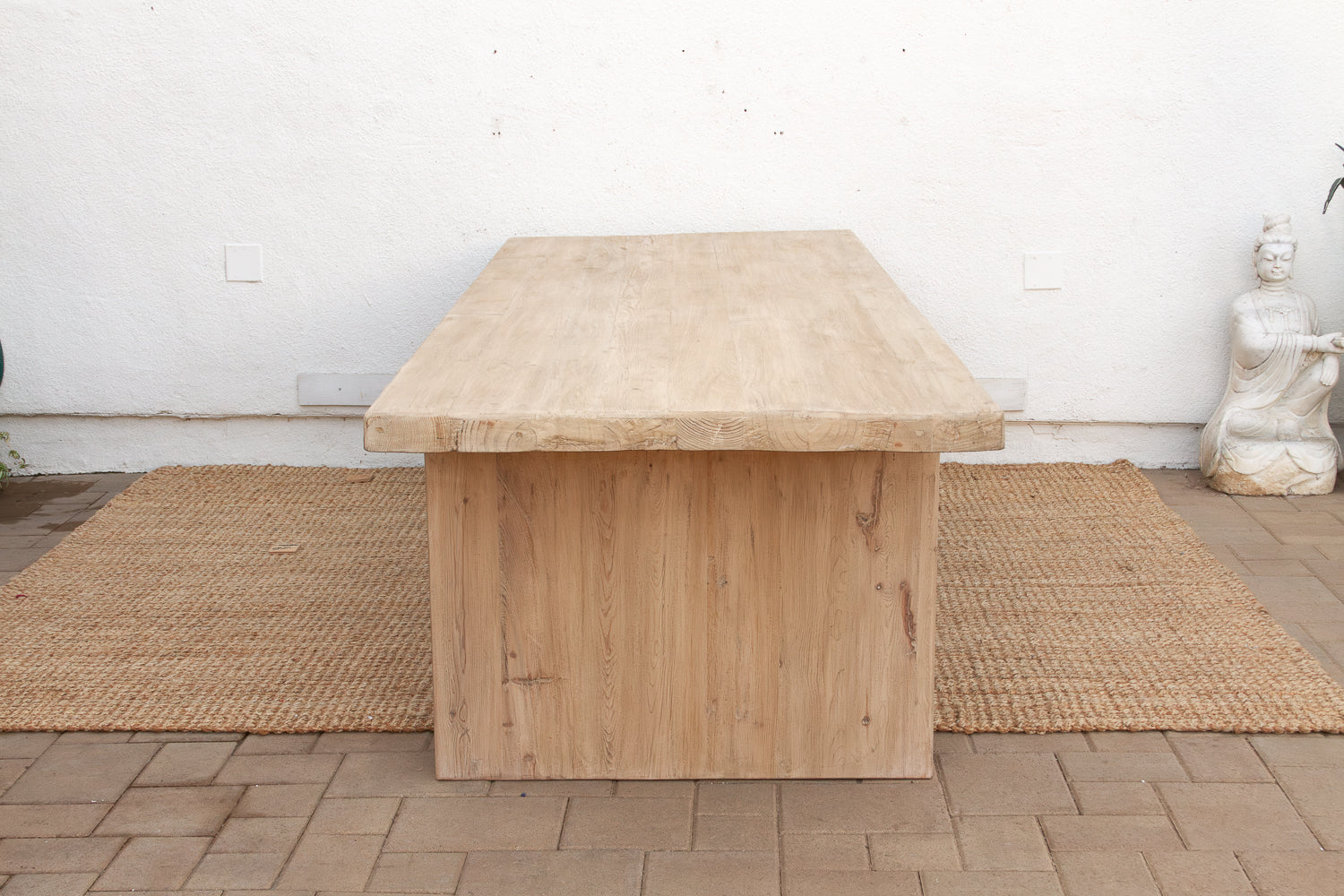 Grand Estate Reclaimed Bleached Wood Dining Table (Trade)