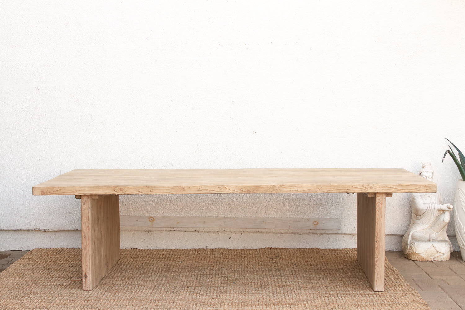 Grand Estate Reclaimed Bleached Wood Dining Table (Trade)