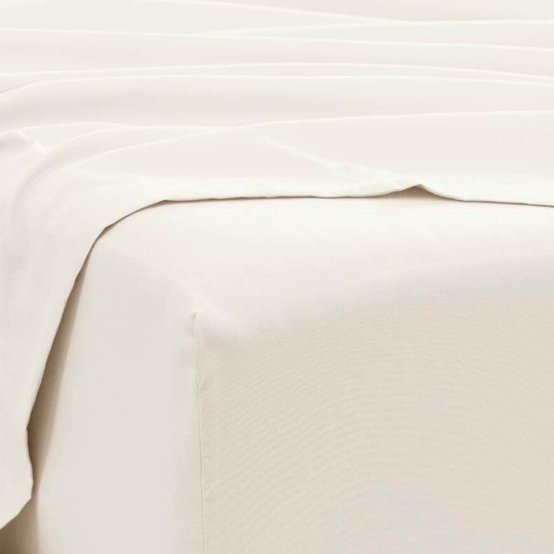 King size Ivory Beige 6-Piece Wrinkle Resistant Microfiber/Polyester Sheet Set - PRHOMZ