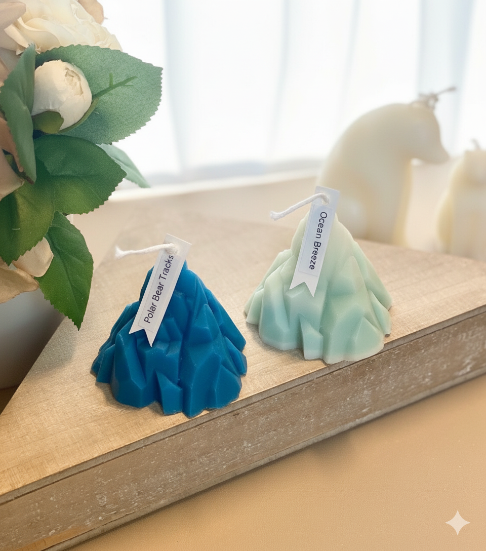 Iceberg Candle | Sculpted Elegance