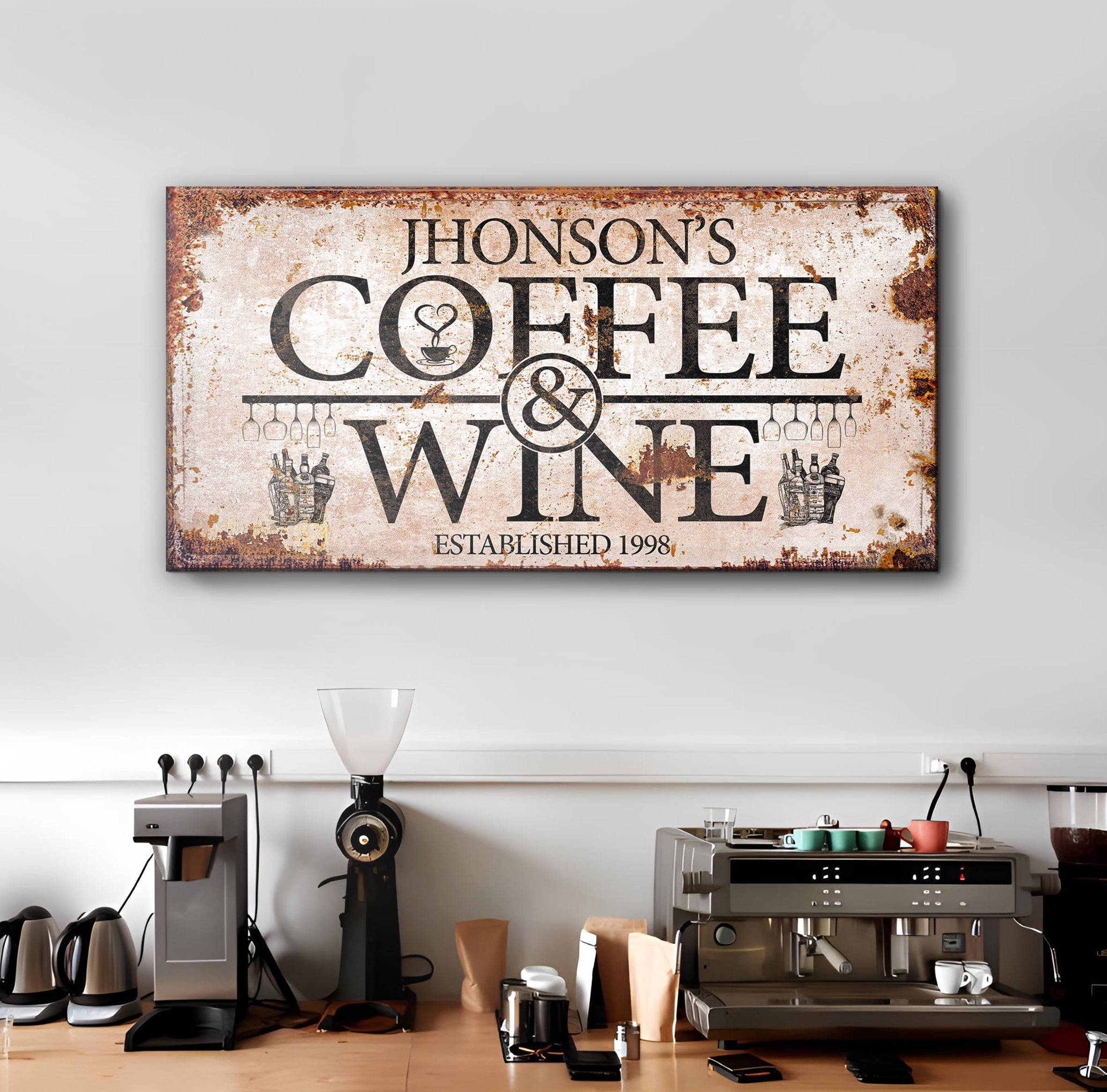 Coffee and Wine Sign II