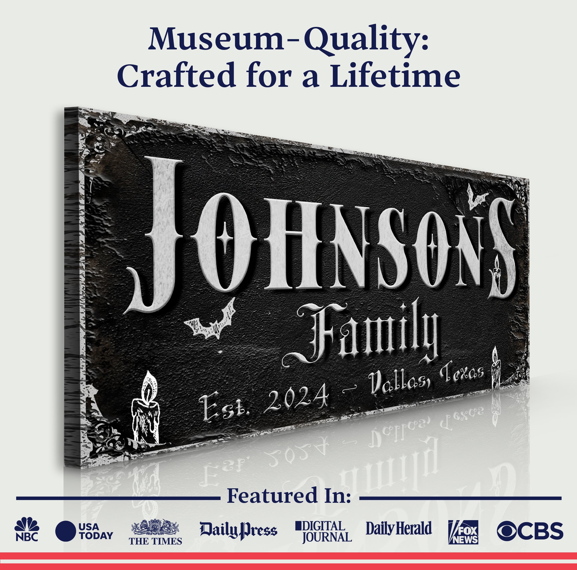 Personalized Gothic Sign V