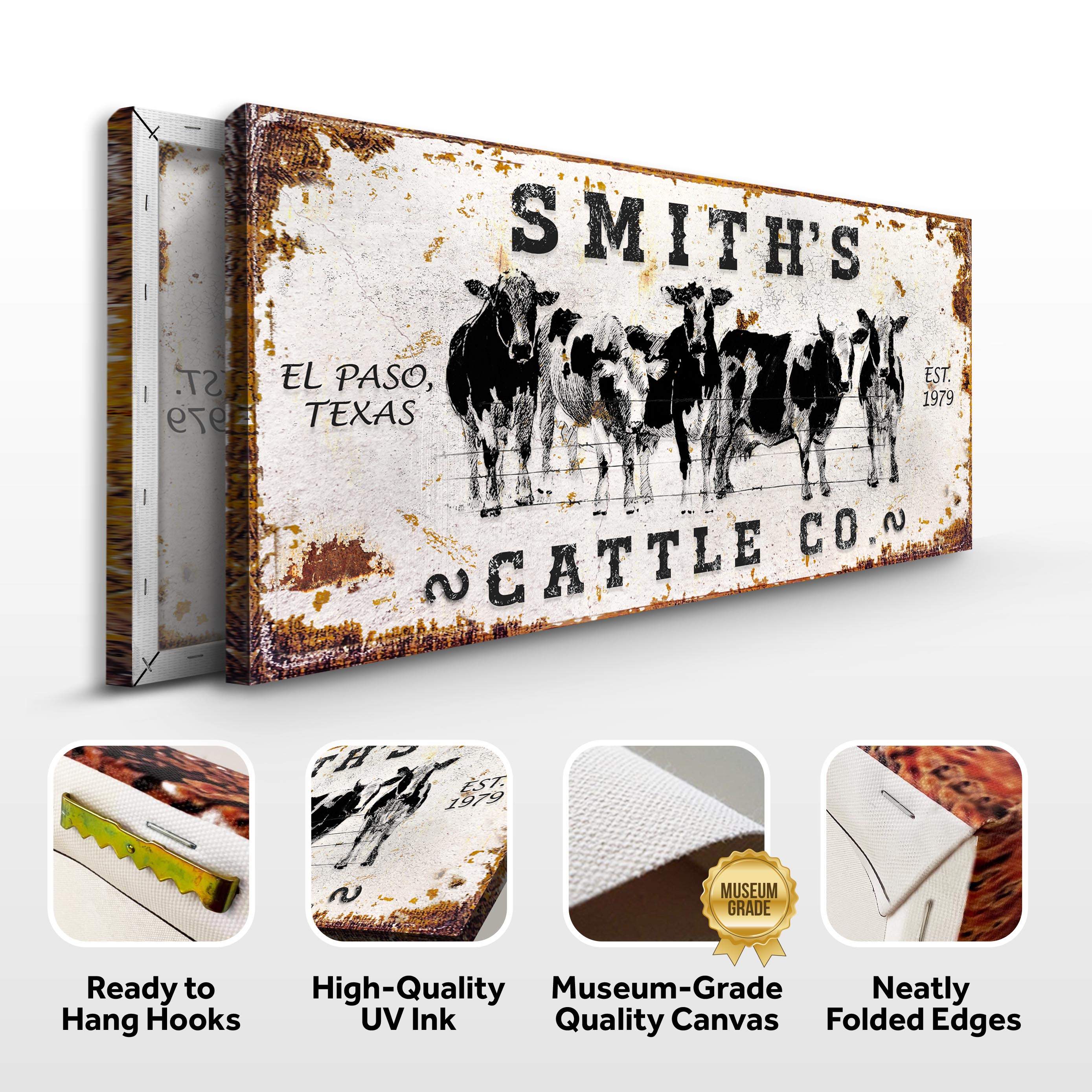 Personalized Cattle Sign II