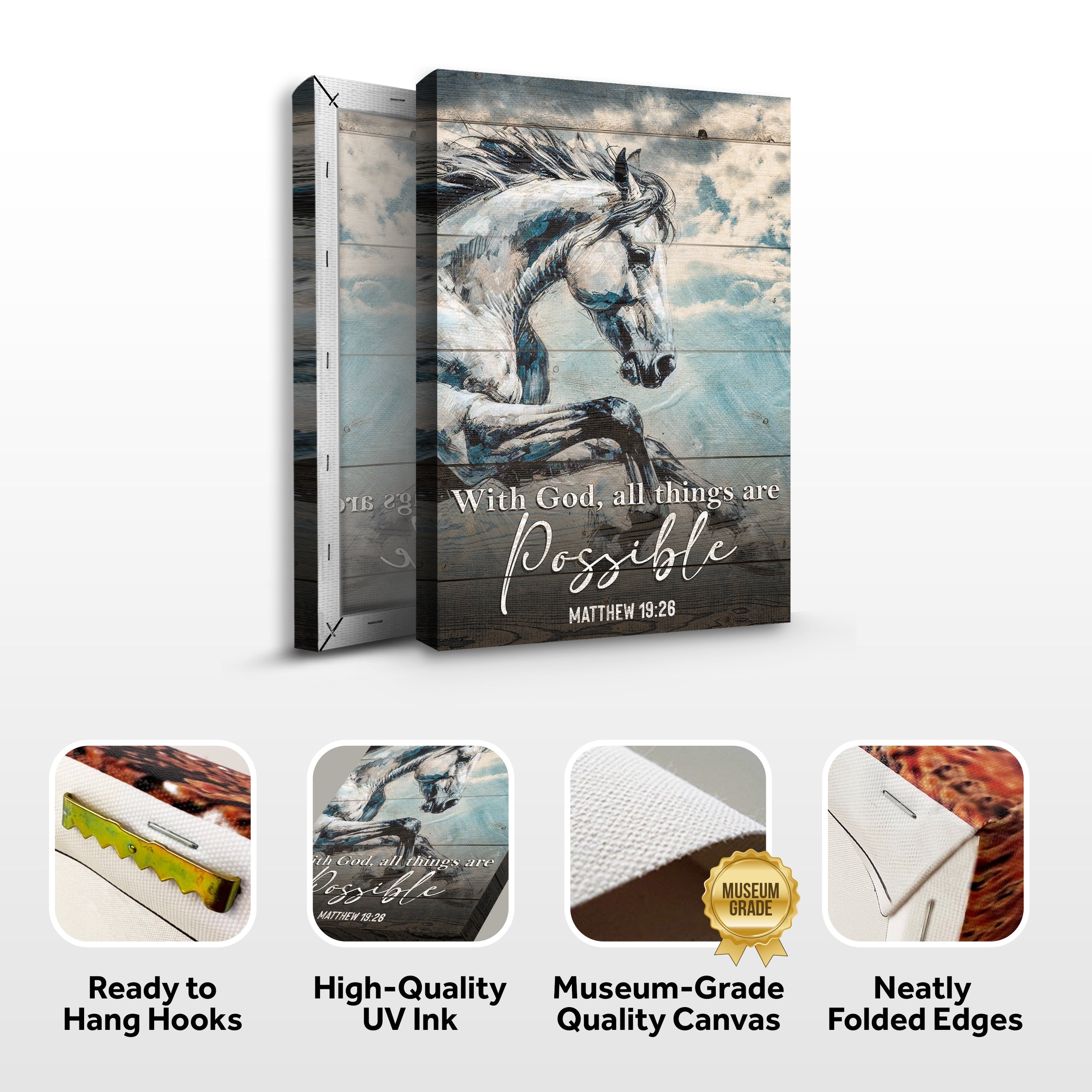 With God All Things Are Possible Faith Sign IV