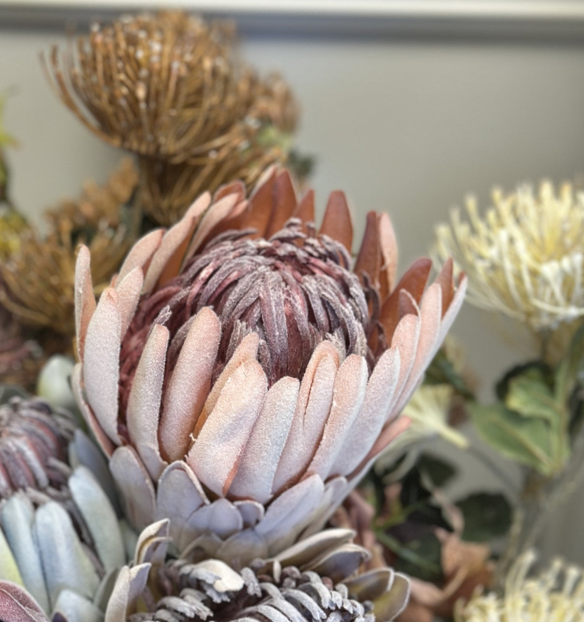 Artifical King Protea Bouquet(Sold Individually)