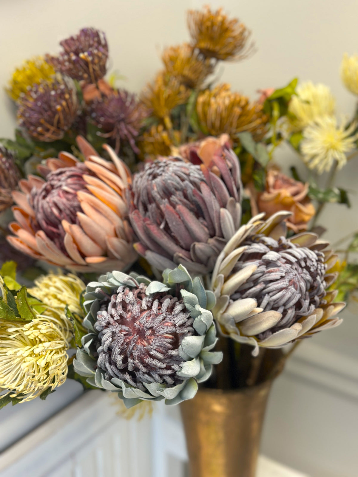 Artifical King Protea Bouquet(Sold Individually)