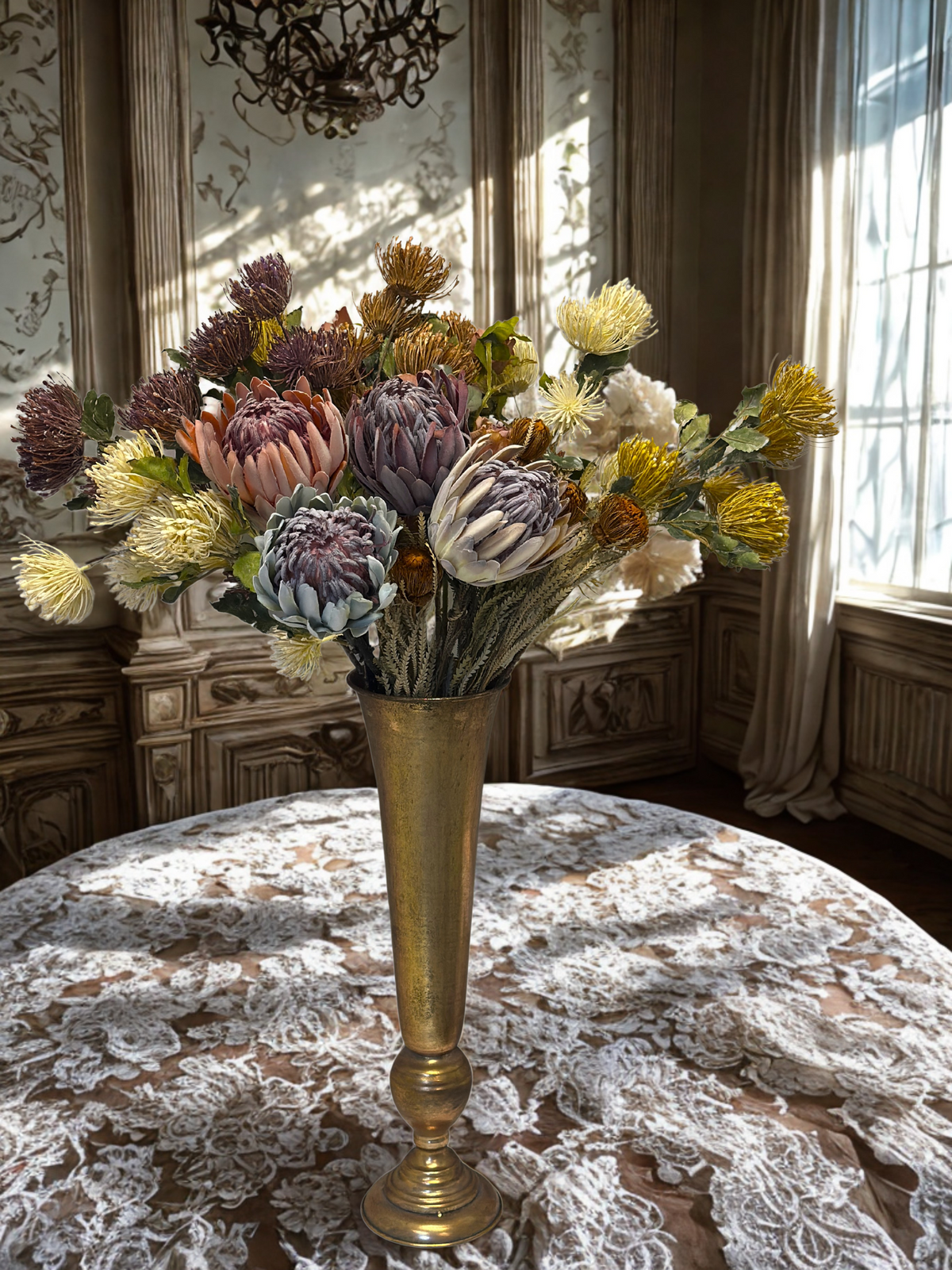 Artifical King Protea Bouquet(Sold Individually)