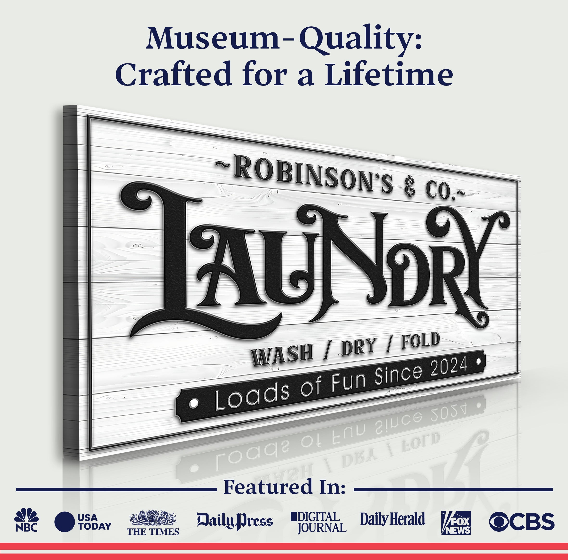 Laundry Room Sign IX