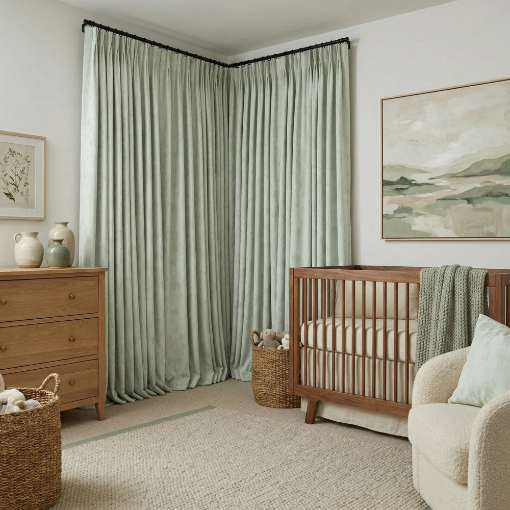 Iris Chenille-like Subtle Damask Curtains