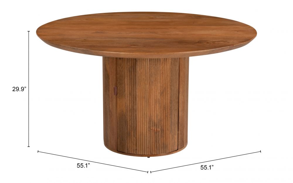 Izola Wooden Round Dining Table