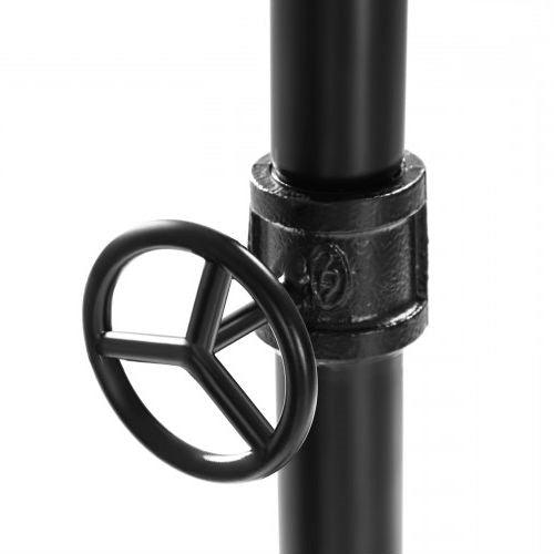 Rustic Industrial Laundry Pipe Garment Rack Lockable Wheels - PRHOMZ