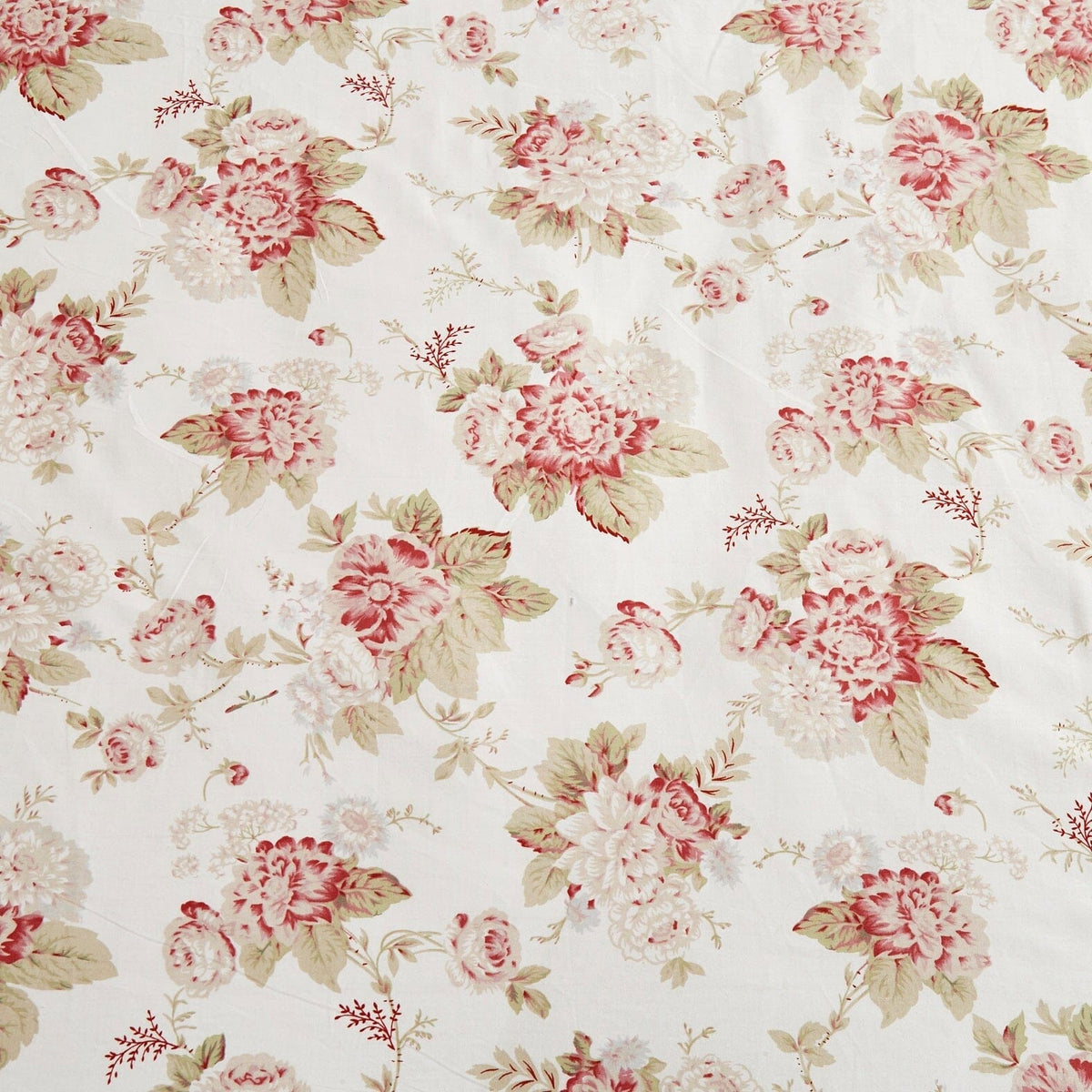 DaDa Bedding Hint of Mint Floral Cotton Fitted Sheet Set