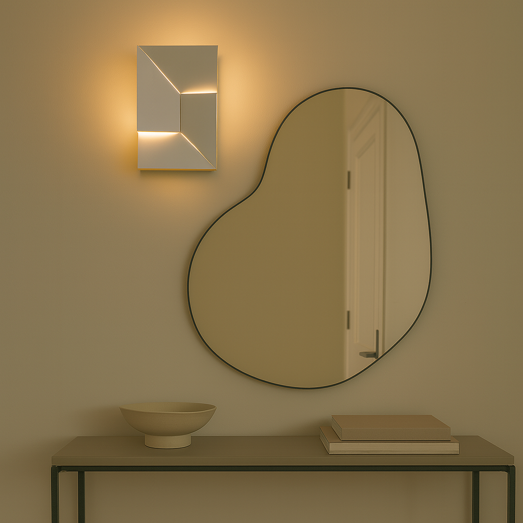 Jigsaw Modern LED Wall Light, Geometric Minimalist Sconce with Warm White Glow-4