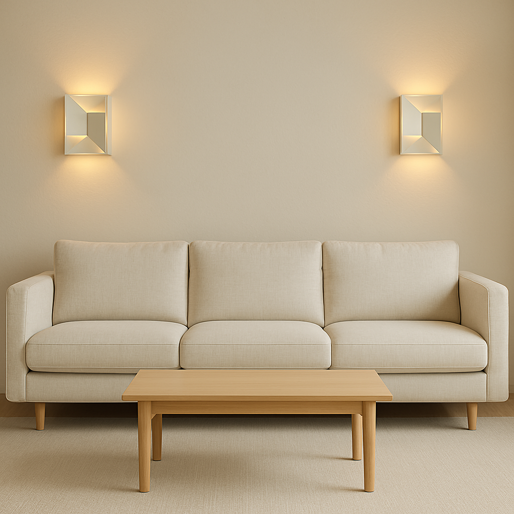 Jigsaw Modern LED Wall Light, Geometric Minimalist Sconce with Warm White Glow