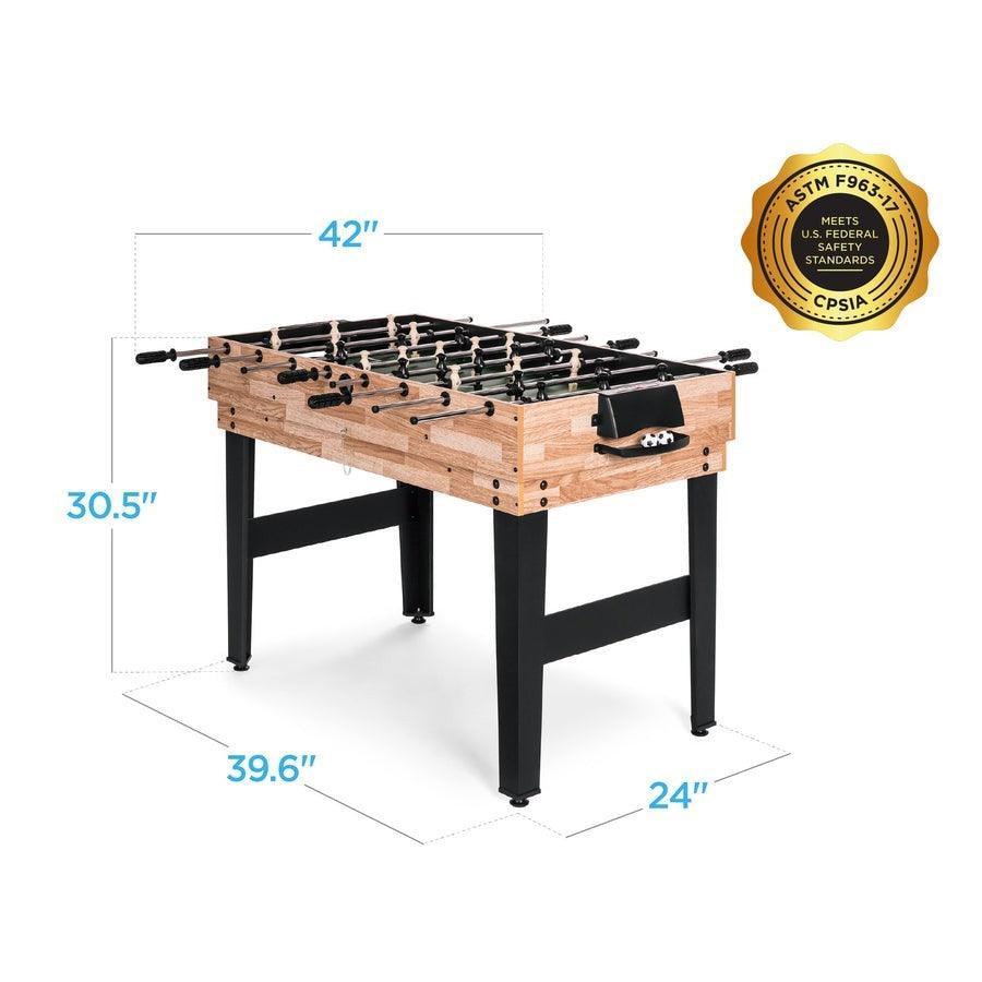 10-in-1 Combo Game Room Table Set Pool, Foosball, Ping Pong, Chess - PRHOMZ