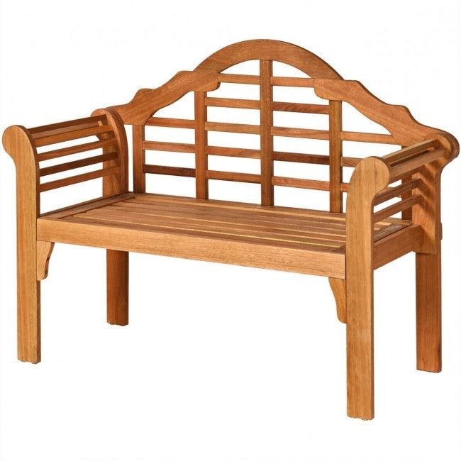 FarmHome Folding 2 Seater Garden Eucalyptus Bench - PRHOMZ