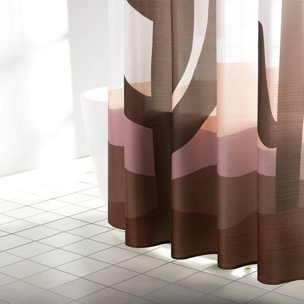 72-in. Desert Cactus Sunset Brown Red Tan Southwest Shower Curtain-3