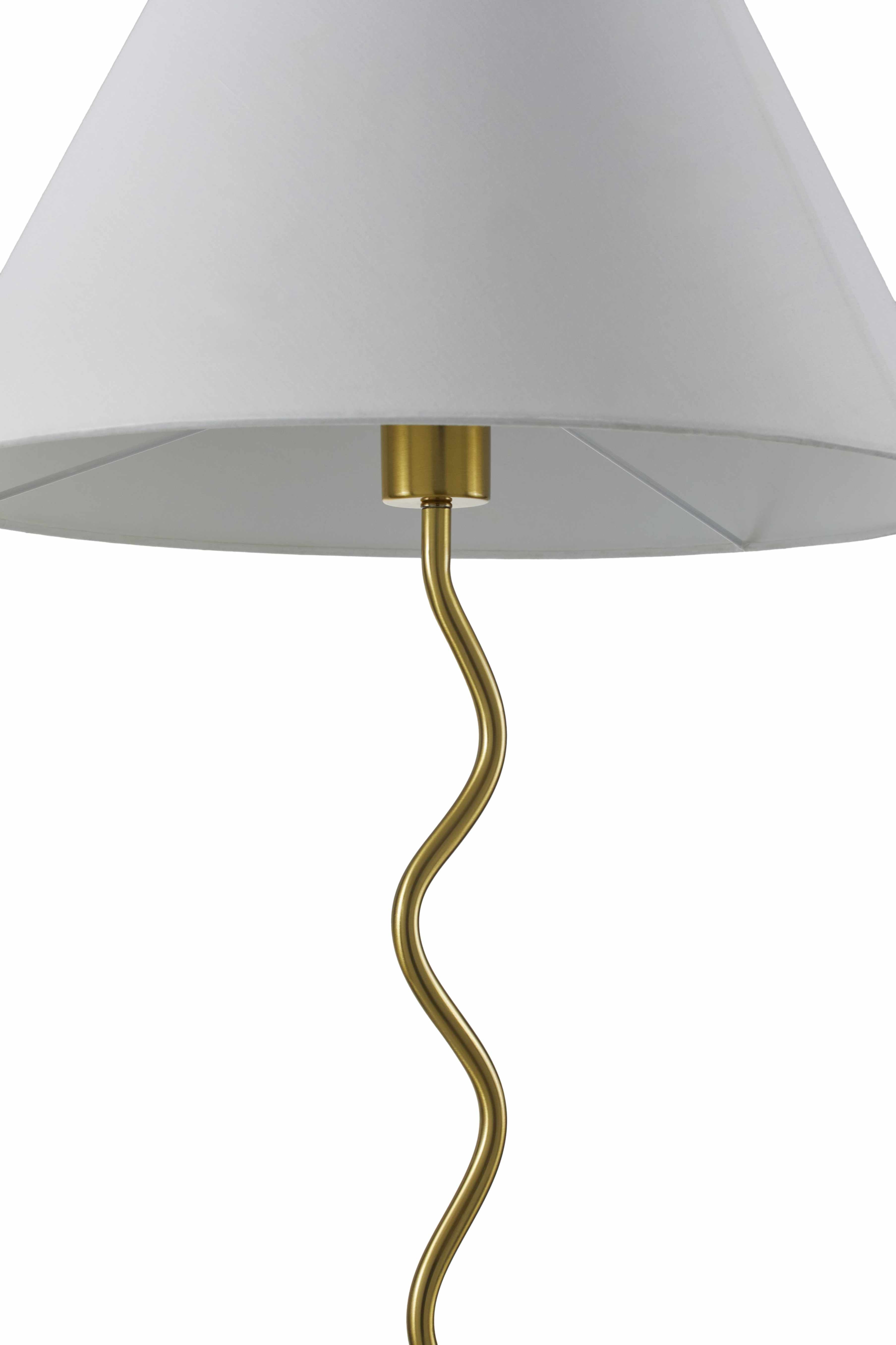 Jaraguari Zic Zac Gold Metal Floor Lamp-3