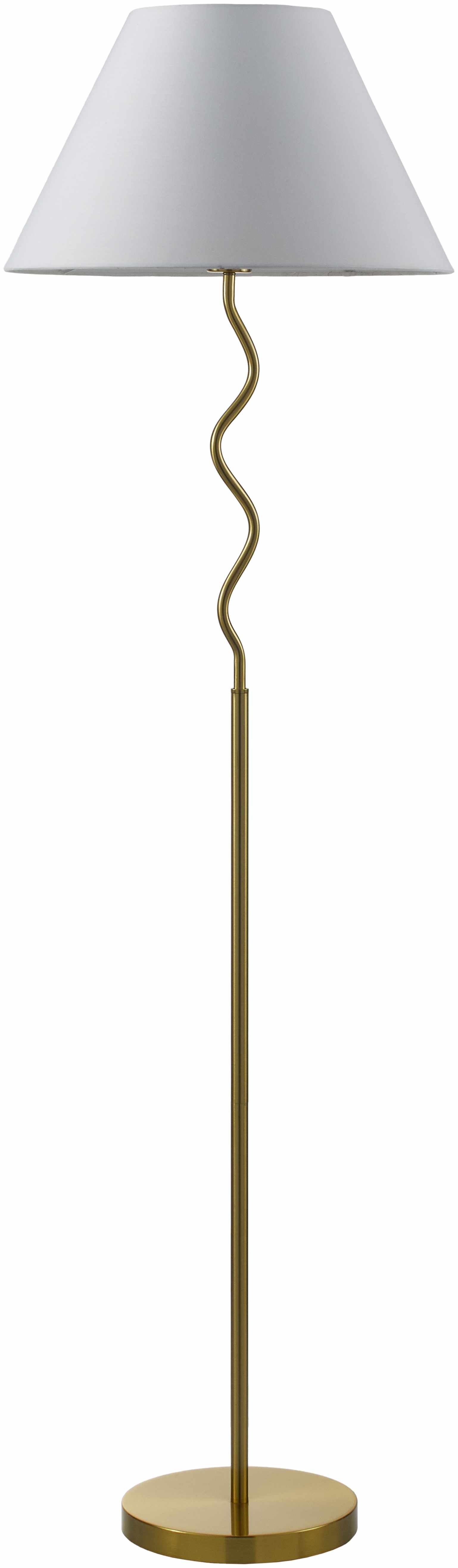 Jaraguari Zic Zac Gold Metal Floor Lamp-0