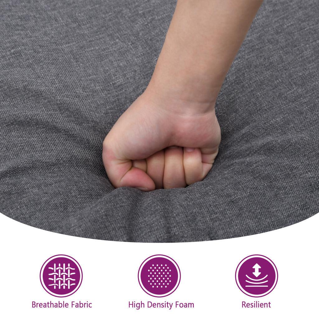 vidaXL Sofa Chair Dark Gray 23.6" Fabric - PRHOMZ