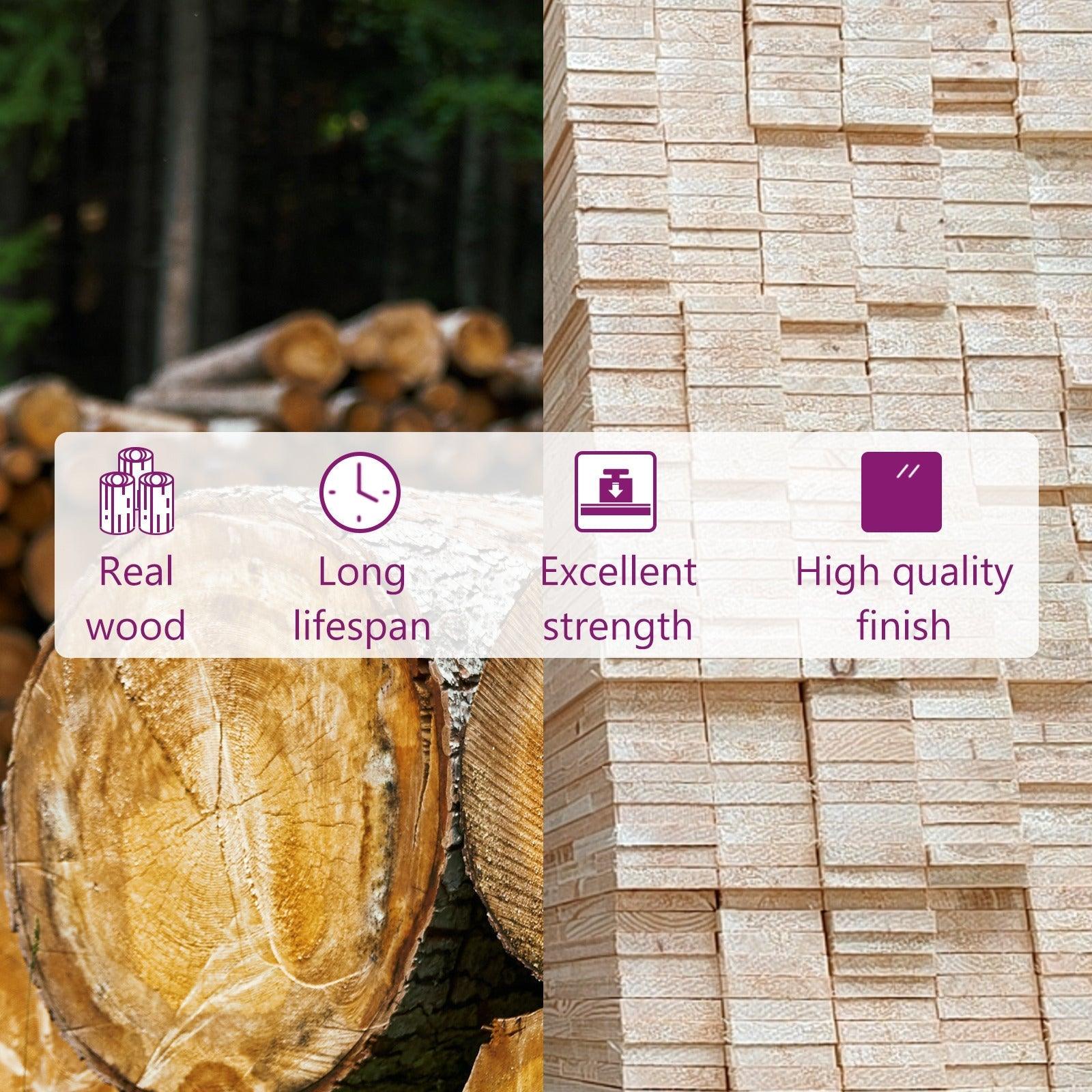 vidaXL Dining Table Kitchen Restaurant Bistro Dinner Table Solid Wood Pine - PRHOMZ