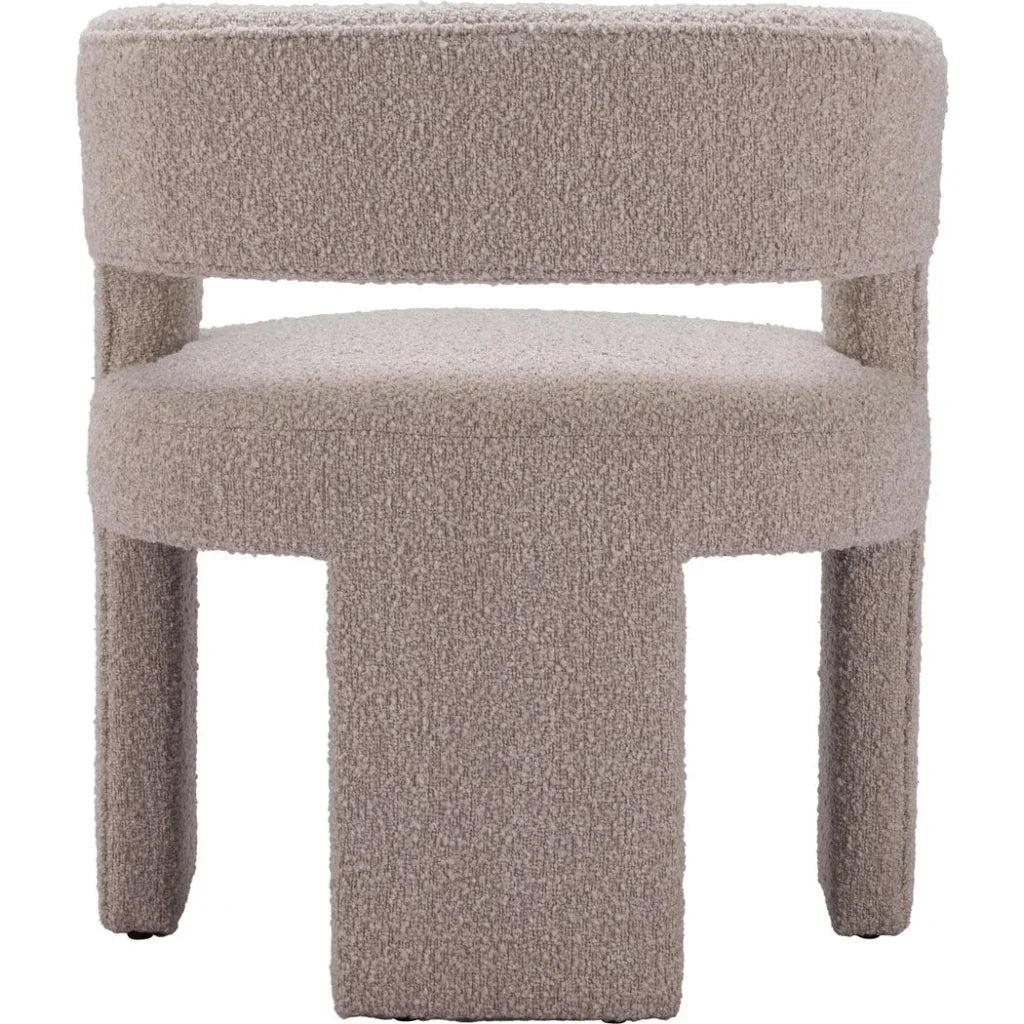 Java Sandy Beige Armless Accent Chair