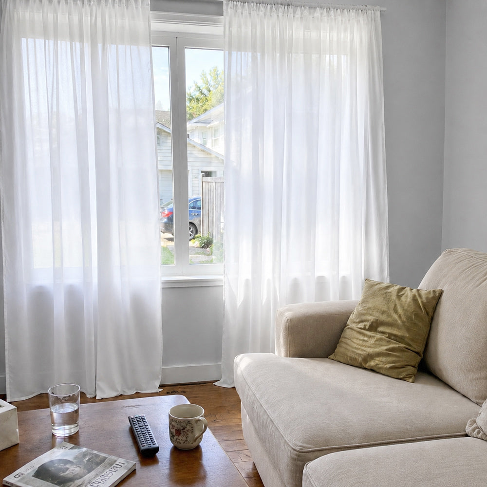 Joy Silky Phantom Sheer Curtains